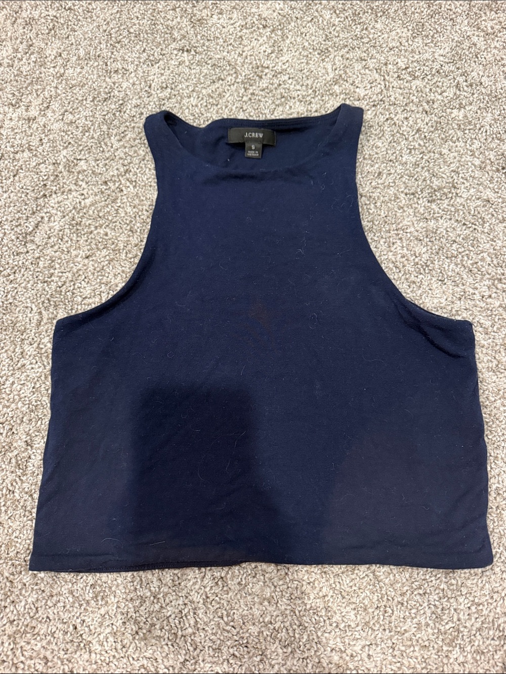 J. Crew Navy High-Neck Cropped Tank